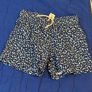 Kids Swim Shorts with Dolphin Print